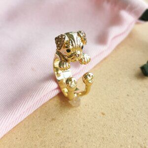 Kate Spade Puppy Wrap Ring Size 7
